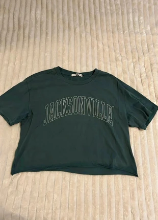 T-shirt cropped vert imprimé Jacksonville America Today L/40, marque: America Today, état: Très bon état, taille: L / 40 / 12, 5,00 €, 5,95 € Protection acheteurs incluse