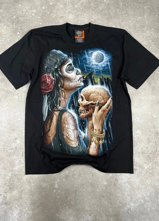 T-shirt Rock Eagle homme noir imprimé recto/verso Tattoo Style Rock Skull - taille L, merk: Rock Eagle, staat: Heel goed, maat: L, € 12,00, € 13,30 inclusief Kopersbescherming