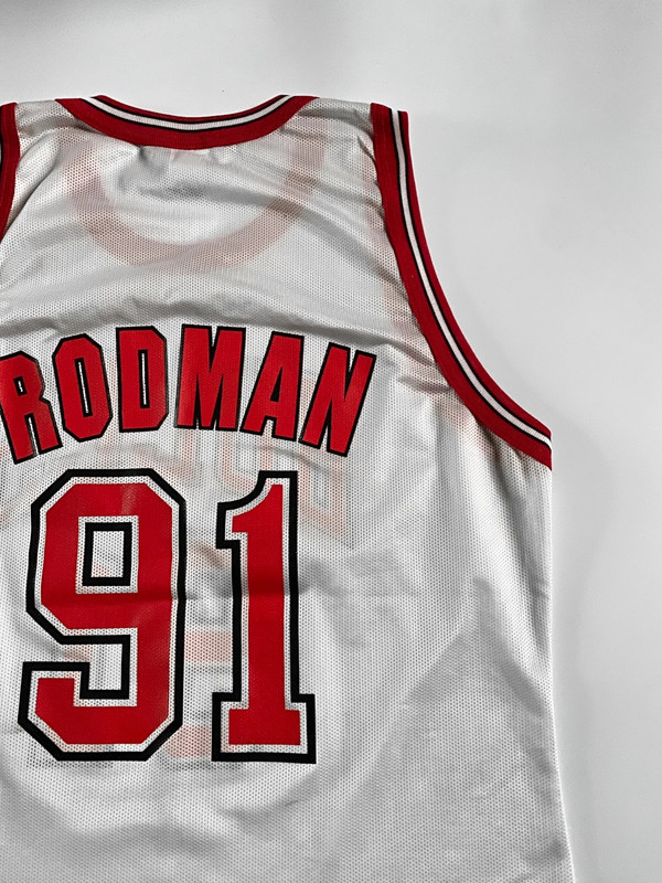 Chicago Bulls Dennis Rodman 91 Champion 90s Vintage Jersey koszulka | Vinted