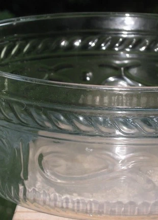 Saladier rond original verre transparent incolore relief Vintage, marque: Vintage, état: Très bon état, 7,91 €, 9,01 € Protection acheteurs incluse