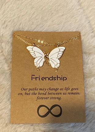 butterfly best friend matching necklace, brand: Butterfly, condition: New with tags, £4.00, £4.90 includes Buyer Protection