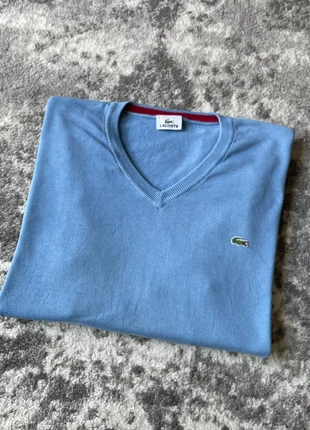 Pull col V Lacoste blue coton pull-over bleu azul xl, marque: Lacoste, état: Très bon état, taille: XL, 25,00 €, 26,95 € Protection acheteurs (Pro) incluse
