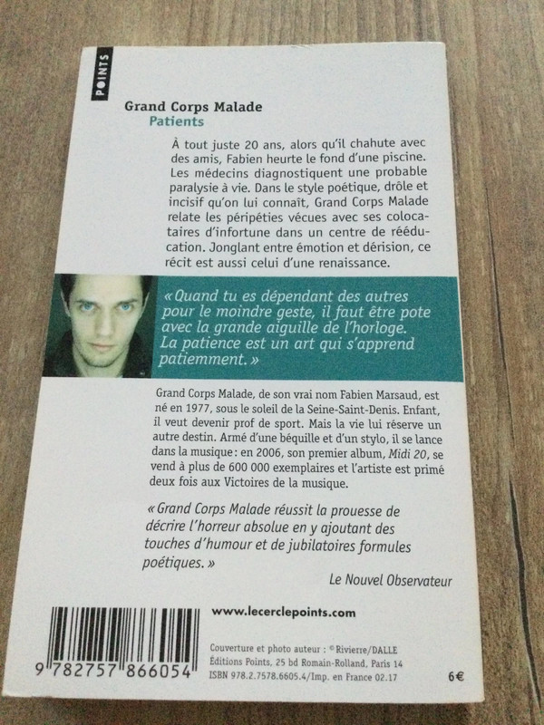  Patients - Grand corps malade - Livres