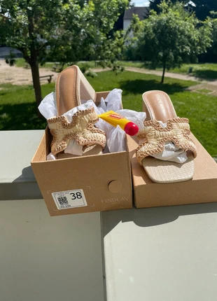 Mules naturelles – Pointure 38 – Style bohème chic, marca: Findlay, estado: Nuevo con etiquetas, tamaño: 38, 35,00 €, 37,45 € Protección al comprador incluida