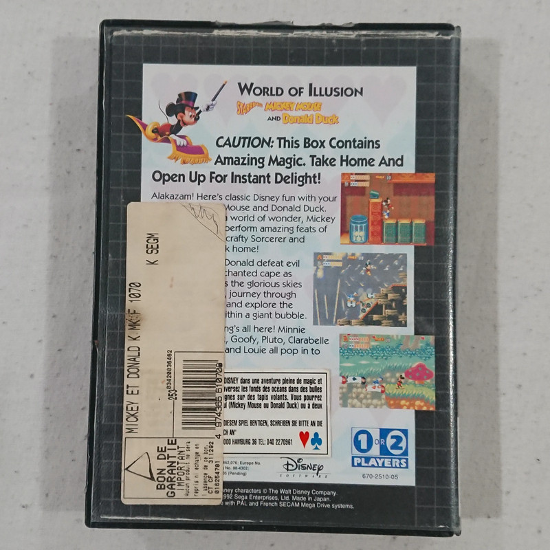 World of Illusion Starring Mickey Mouse and Donald Duck - Sega Mega Drive 3