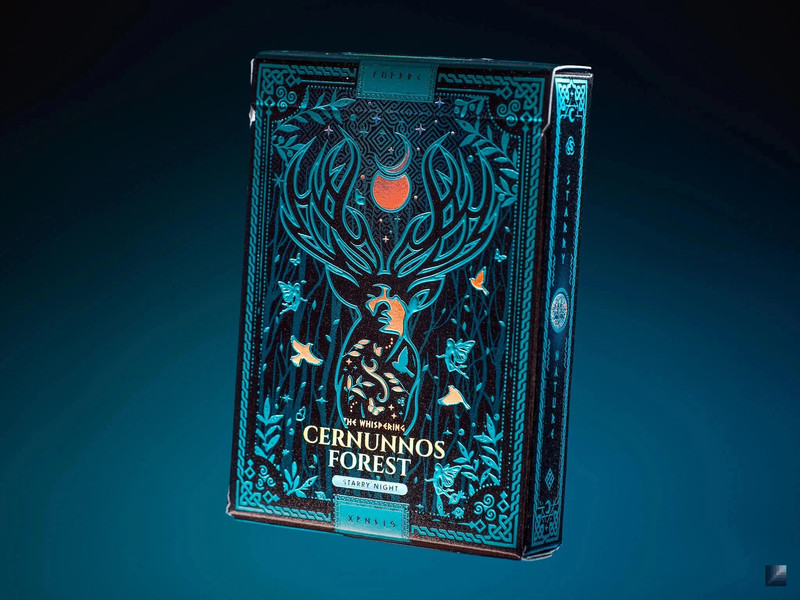 Cernunnos Forest Starry Night - Playing Cards Deck - Carte da Gioco - Introneers Charmie - Nuovo New 5