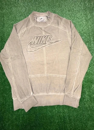Nike – Sweat col rond logo brodé – Gris vintage – Taille S (FR 36/38), marca: Nike, estado: Muito bom, tamanho: S, €22.00, €23.80 inclui Proteção do Comprador