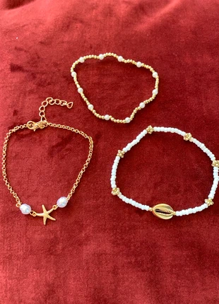 Set cavigliera conchiglia , stella marina e perline, brand: Set, condizioni: Nuovo senza cartellino, €7.00, €8.05 include la Protezione acquisti