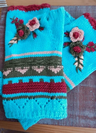 Magnifique mitaine fleuri, état: Neuf sans étiquette, taille: Taille unique, 17,00 €, 18,55 € Protection acheteurs incluse