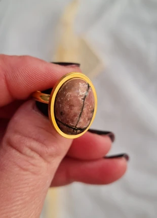 Bague acier et rhodochrosite- neuve, marca: tsypora, estado: Muy bueno, tamaño: Ajustable, 11,00 €, 12,25 € Protección al comprador Pro incluida