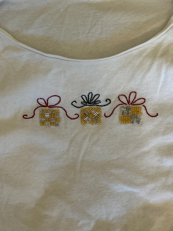 Beaded christmas shirt 2