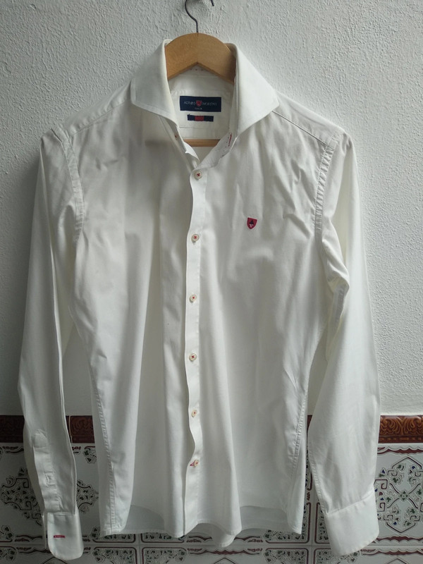 Camisa blanca alvaro moreno sale