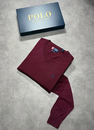 Pull léger CHAPS bordeaux col V - logo brodé - 100% coton - Taille M, marke: CHAPS, zustand: Sehr gut, größe: M, 19,99 €, 21,69 € beinhaltet Vinted-Käuferschutz Pro
