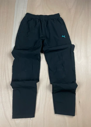 Track pant Jogging Puma noir logo brodé bleu avec poches taille S, brand: Puma, condition: Very good, size: S, €12.00, €13.30 includes Buyer Protection Pro