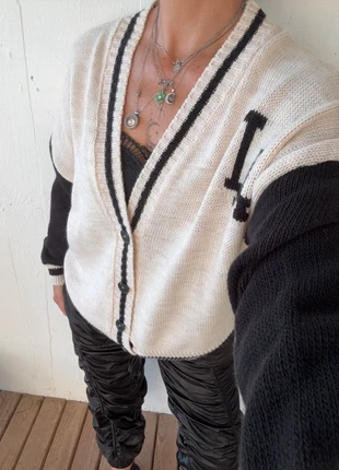 Gilet cardigan Old School collègue universitaire en maille imprimée LA, marke: New Collection, zustand: Neu, mit Etikett, größe: Einheitsgröße, 35,00 €, 37,45 € inklusive Vinted-Käuferschutz