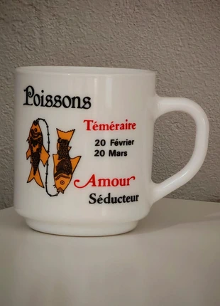Arcopal signe astrologique poisson 1 mug, brand: Arcopal, condition: Good, €3.00, €3.85 includes Buyer Protection