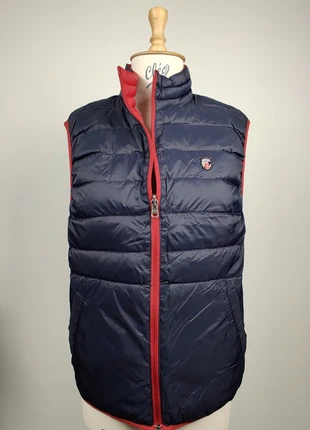 Doudoune sans manches duvet réversible marine rouge - Jezequel – L, marca: Jezequel, estado: Muito bom, tamanho: L, €44.90, €47.85 inclui Proteção do Comprador