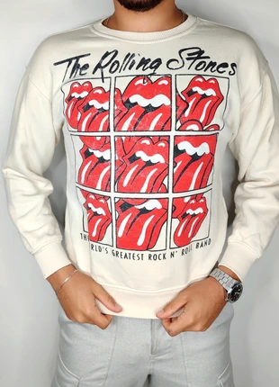 Pull slim beige rolling stones lips Zara T.XS, marque: Zara, état: Très bon état, taille: XS, 12,00 €, 13,30 € Protection acheteurs (Pro) incluse