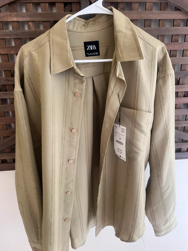 Zara Khaki Shirt 1