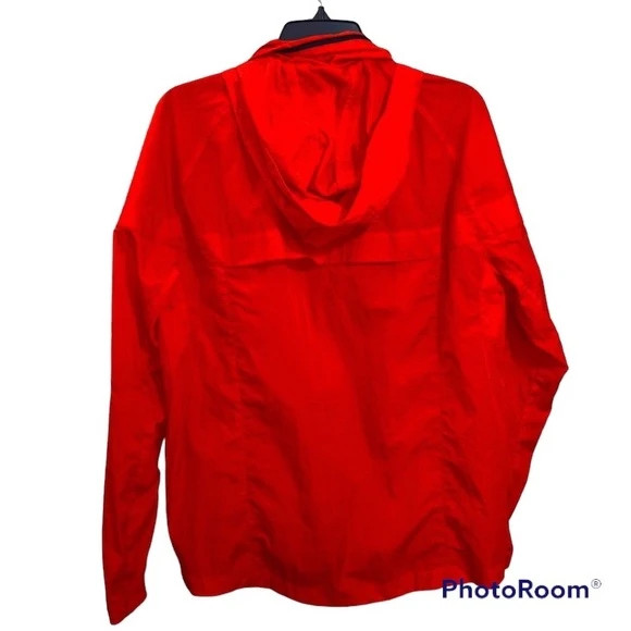 American Eagle Technical Outerwear Red Windbreaker Jacket 2