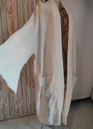 Cardigan lungo panna con tasche – mai usato, taglia S (veste fino a XL oversize), marke: Mango, zustand: Neu, größe: S / 36 / 8, 8,00 €, 9,10 € inklusive Vinted-Käuferschutz