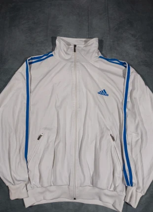Adidas White Blue Track Jacket Full Zip Performance S premium, marque: adidas, état: Très bon état, taille: S, 19,95 €, 21,65 € Protection acheteurs incluse