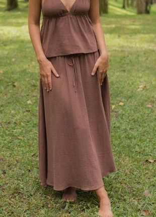 Mökki Skirt Walnut - Indigo Luna, brand: Indigo Luna, condizioni: Nuovo con cartellino, taglia: S / IT 40 / EU 36, €85.00, €89.95 include la Protezione acquisti