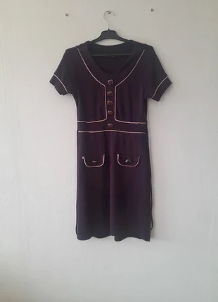 Robe en maille violette, marca: Vintage Dressing, estado: Bueno, tamaño: XS / 34 / 6, 15,00 €, 16,45 € Protección al comprador incluida