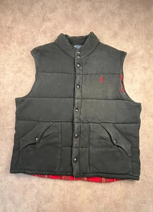 Doudoune sans manche puffer Ralph Lauren noire logo brodé rouge vintage - teille XL, brand: Ralph Lauren, condizioni: Ottime, taglia: XL, €79.90, €84.60 include la Protezione acquisti Pro