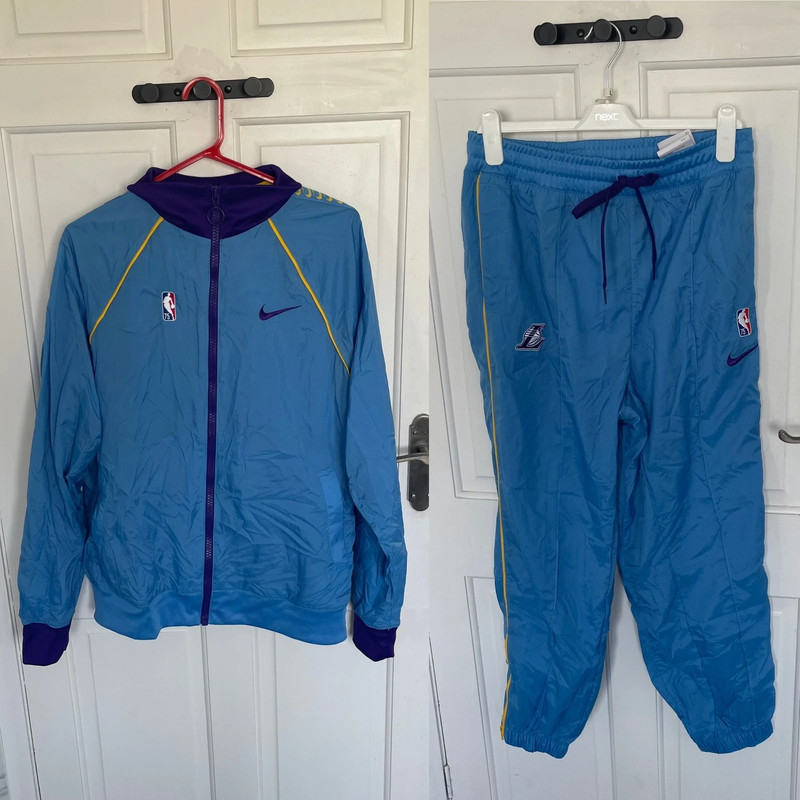 blue lakers tracksuit
