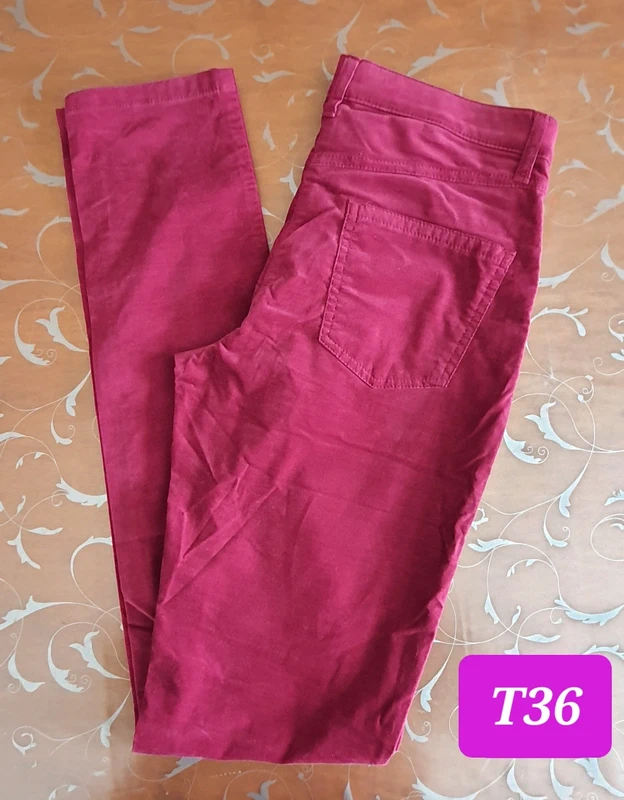 Super Pantalon Slim velours
