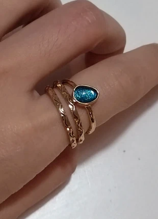 Accessorize Stacking rings set of 3, M/L, brand: Accessorize, condition: Very good, size: 16.1 mm / K½, £3.99, £4.89 includes Buyer Protection