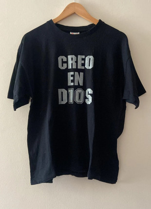 Camiseta Maradona Creo en D10S, marca: maradona, estado: Satisfatório, tamanho: L, €7.00, €8.05 inclui Proteção do Comprador