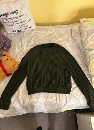 Shein Green Ribbed Effect Jumper, brand: Shein, condition: Very good, size: S / UK 8-10, £3.00, £3.85 includes Buyer Protection