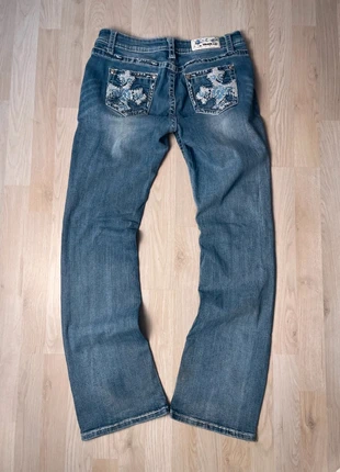 Vintage Y2K Flared Jeans Miss Me | Rock Revival True Religion Style Bootcut Flared Damen low waist, marque: Vintage Dressing, état: Bon état, taille: S / 36 / 8, 34,99 €, 37,44 € Protection acheteurs incluse