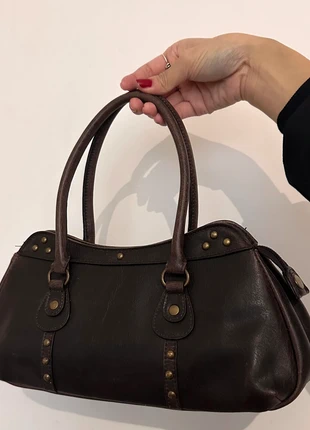 Bolso vintage marrón de cuero estilo baguette y2k, marque: Vintage Chic, état: Bon état, 40,00 €, 42,70 € Protection acheteurs incluse