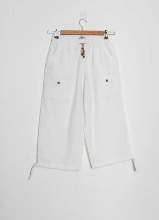 White cotton pants | Pantalon blanc en coton, marque: Blanc du Nil, état: Très bon état, taille: XS / 34 / 6, 8,00 €, 9,10 € Protection acheteurs (Pro) incluse