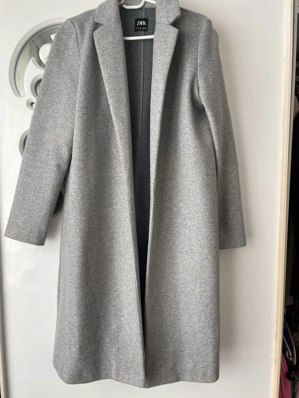 manteau zara gris clair