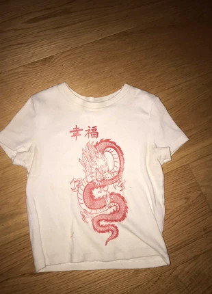 T-shirt dragon , brand: Jennyfer, condition: Good, size: XS / 34 / 6, €2.50, €3.33 includes Buyer Protection