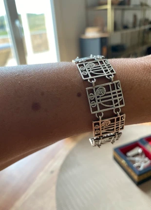 Bracelet en argent sterling 925 – 26g – style Rennie Mackintosh Art Nouveau vintage, marke: Rennie Mackintosh, zustand: Sehr gut, 120,00 €, 126,70 € inklusive Vinted-Käuferschutz