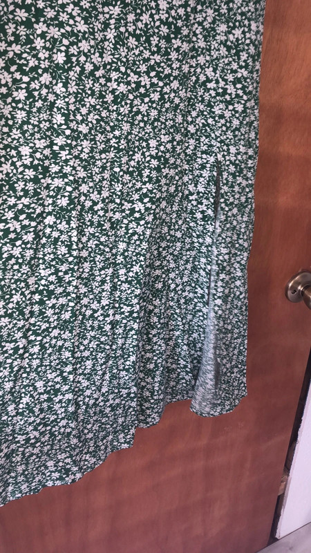 Green floral dress 3