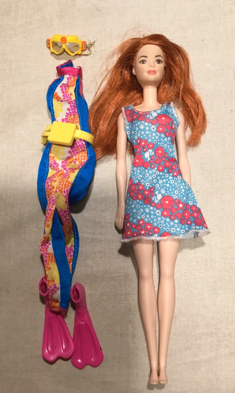 Poupée Barbie Rousse Sport et Accessoires