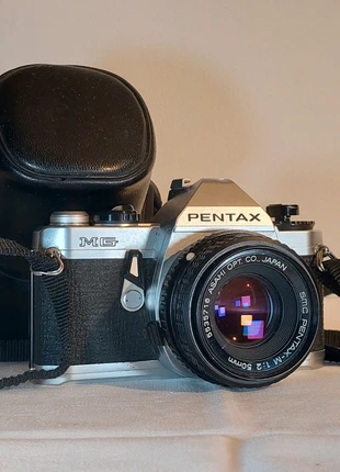 Pentax-M 50mm F2.0 + Pentax MG, brand: Pentax, condizioni: Buone, €35.00, €37.45 include la Protezione acquisti