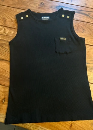 Barbour International Black Ribbed Tank Top | Size 12, brand: Barbour, condition: Very good, size: M / UK 12-14, £20.00, £21.70 includes Buyer Protection