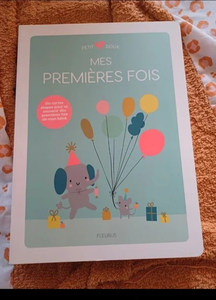 album souvenir bébé – petit doux – mes premières fois – cartes étapes fleurus, brand: Fleurus, condition: New without tags, €4.00, €4.90 includes Buyer Protection