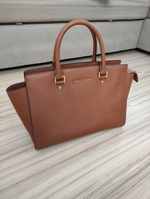 MICHAEL Michael Kors SELMA - Handbag - brown/cognac - Zalando.de