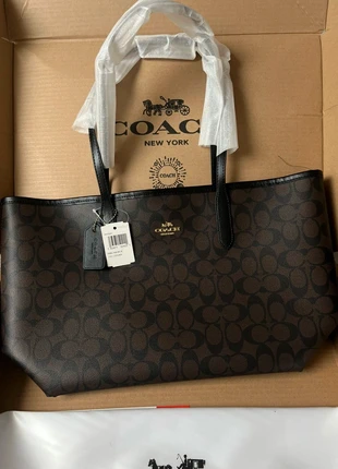 Coach city tote brown, merk: Coach, staat: Nieuw met prijskaartje, € 119,99, € 126,69 inclusief Kopersbescherming
