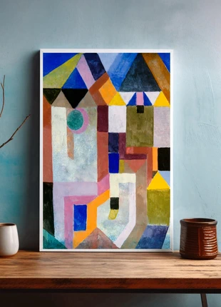 A4 Print Abstract Geometric House Composition, brand: Art, condition: Very good, £5.00, £5.95 includes Buyer Protection Pro