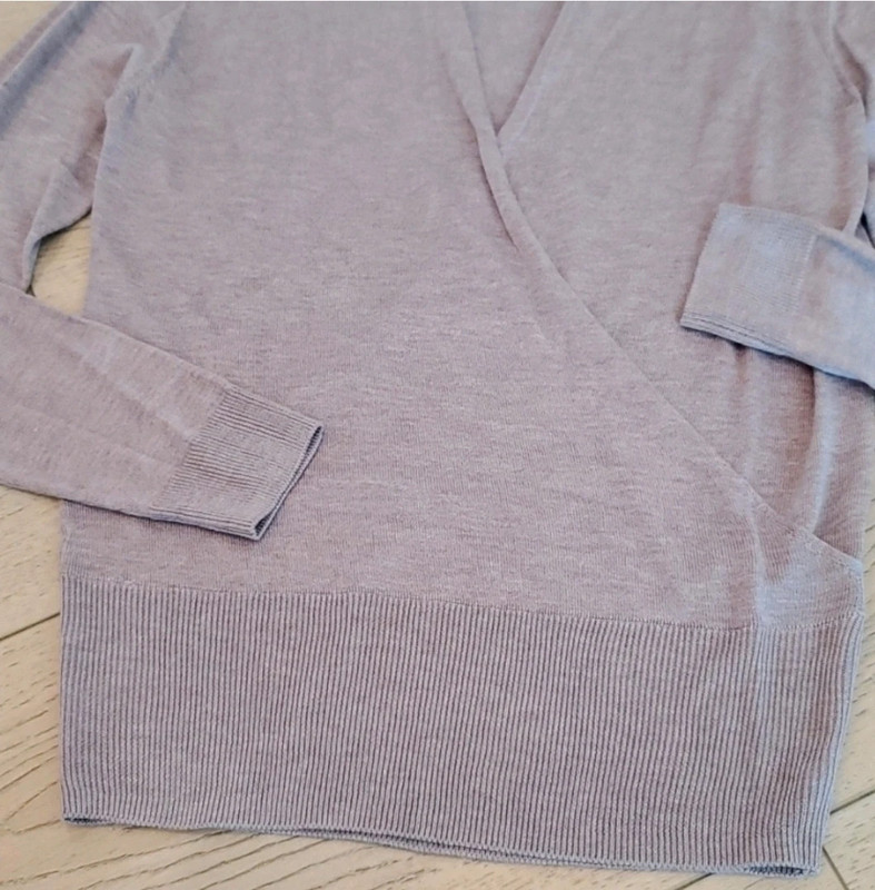 H&M Shoulder V-Neck Wrap Sweater 2