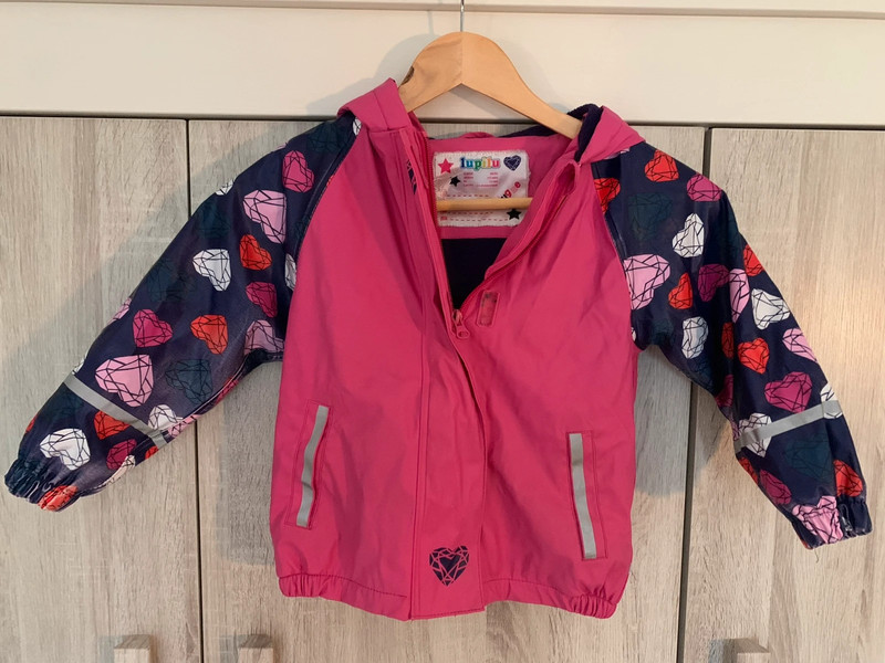 Regenjas meisjes maat 98 104 roze paars Lupilo Vinted